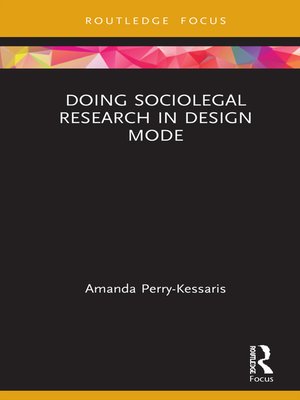 cover image of Doing Sociolegal Research in Design Mode